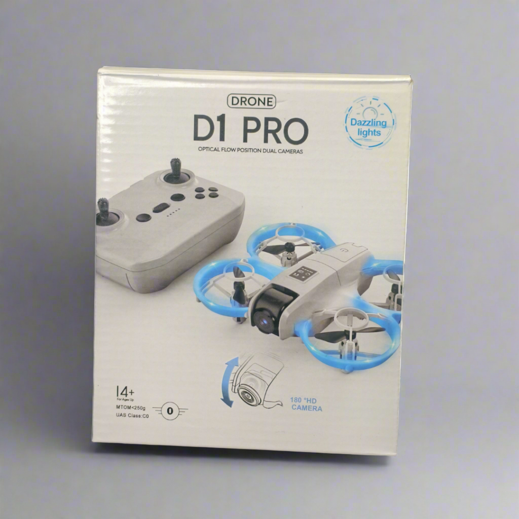 D1 Pro Smart Drone with 1800mAh Battery, 360° Stunts & Remote