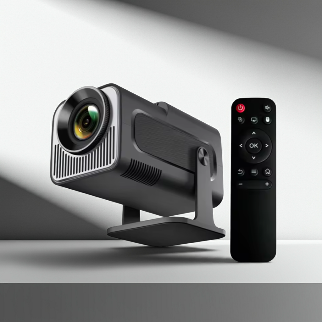 HY320mini Smart Portable Projector –1080P Native, 4K Support, Android 11, Wi-Fi, 3D Ready, 200 ANSI Lumens