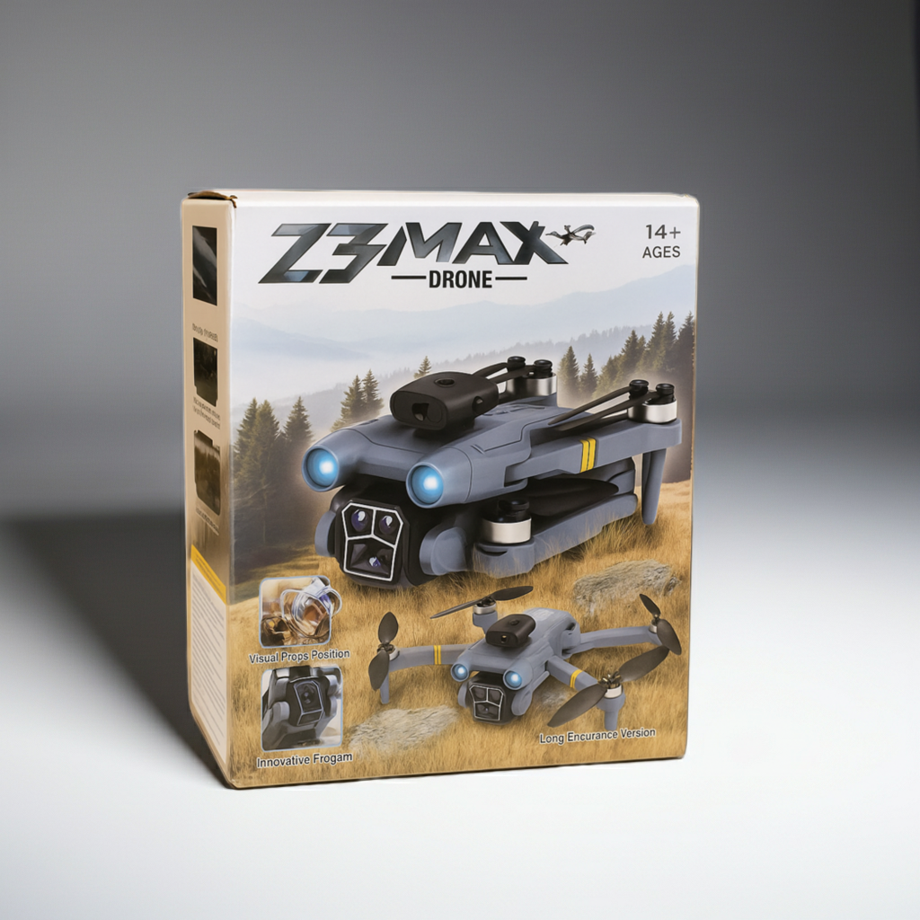 Z3-MAX Professional Brushless Drone | 1080P HD Triple Camera | Wi-Fi FPV Live Video