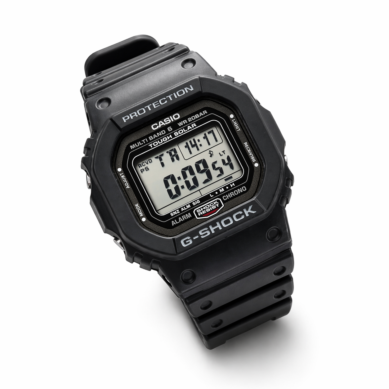 G-STYLE Metal Tough Digital Watch with Stopwatch & Dual Time Display
