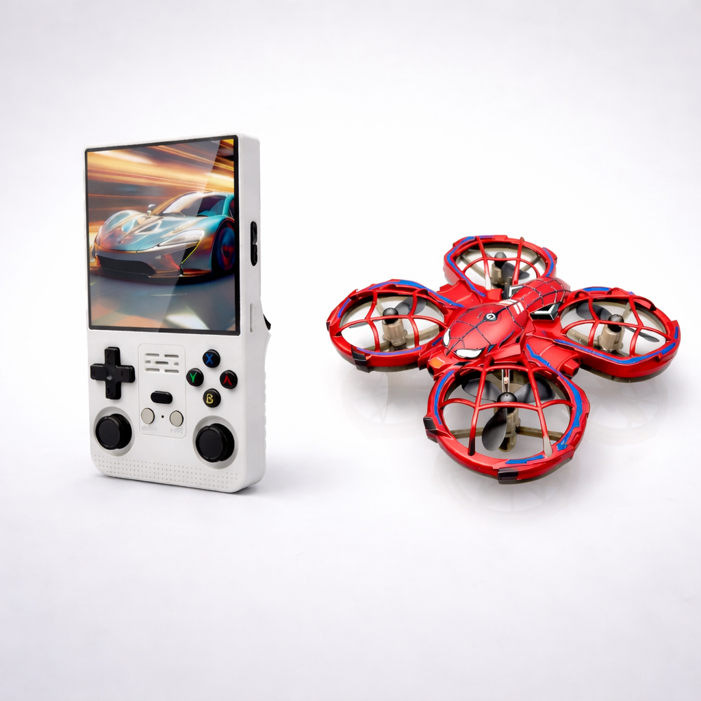Spider Gesture Control Drone + R39 Max Retro Handheld Game