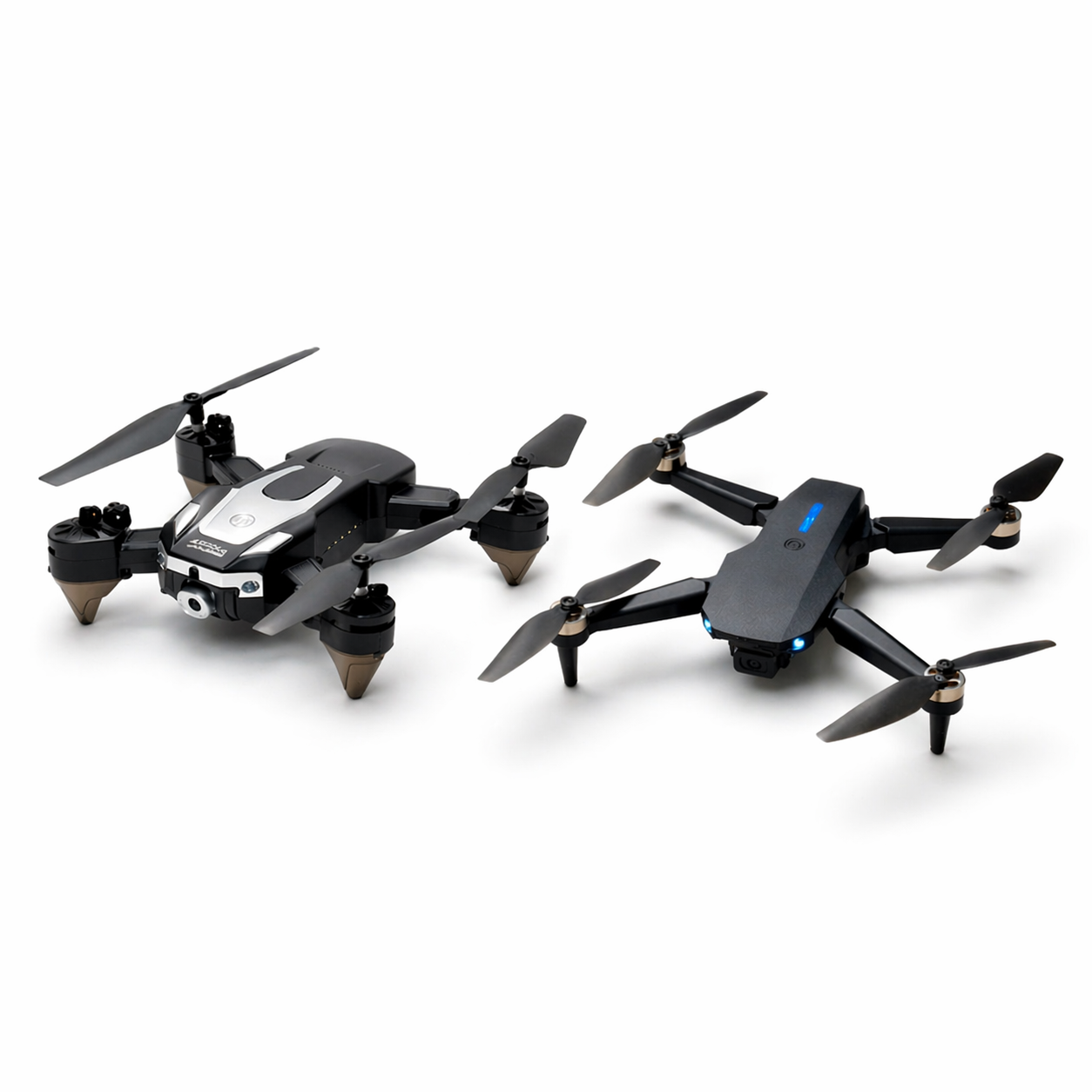 J-2 & E88 Pro Dual Foldable RC Drone Combo with Dual Batteries