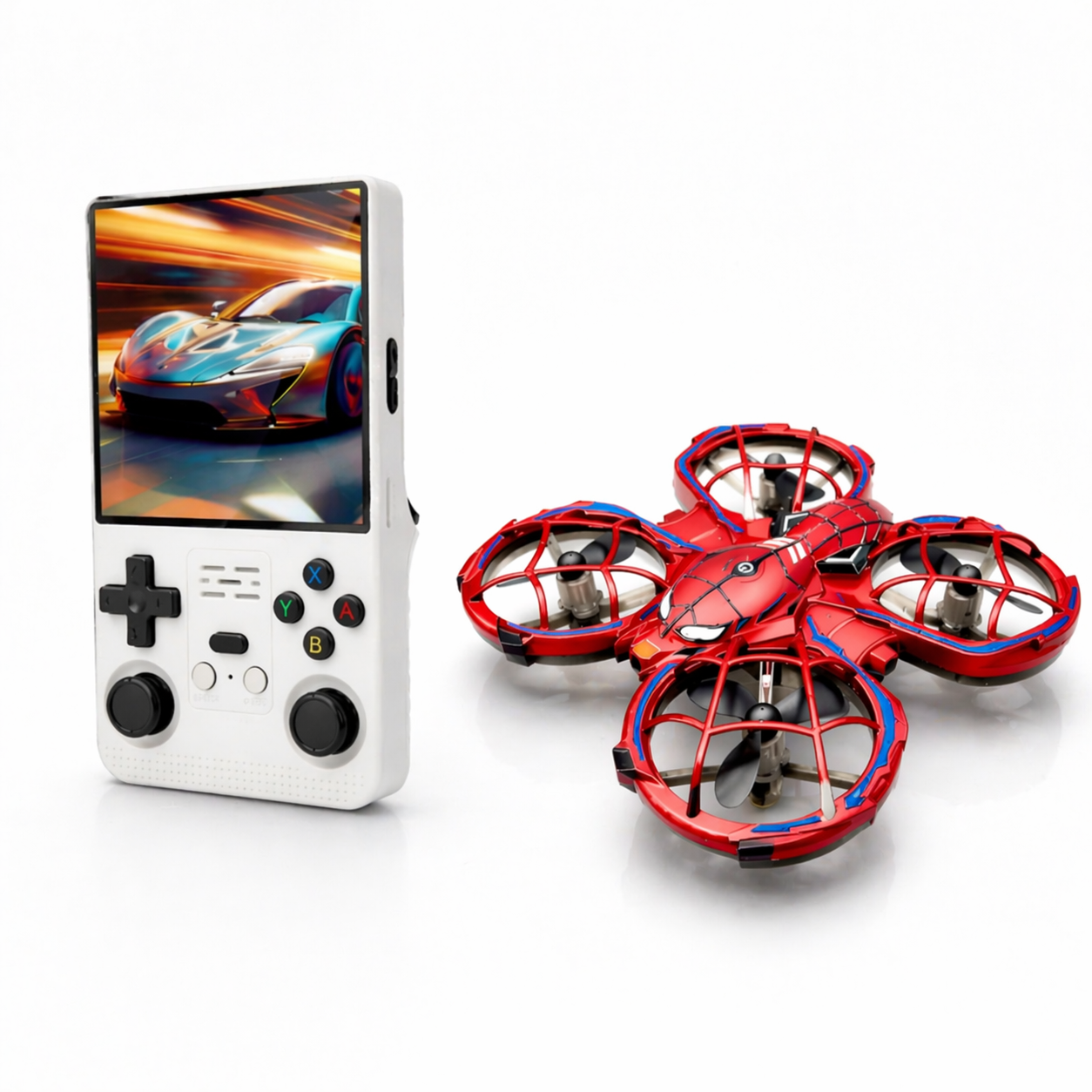 Spider Gesture Control Drone + R39 Max Retro Handheld Game