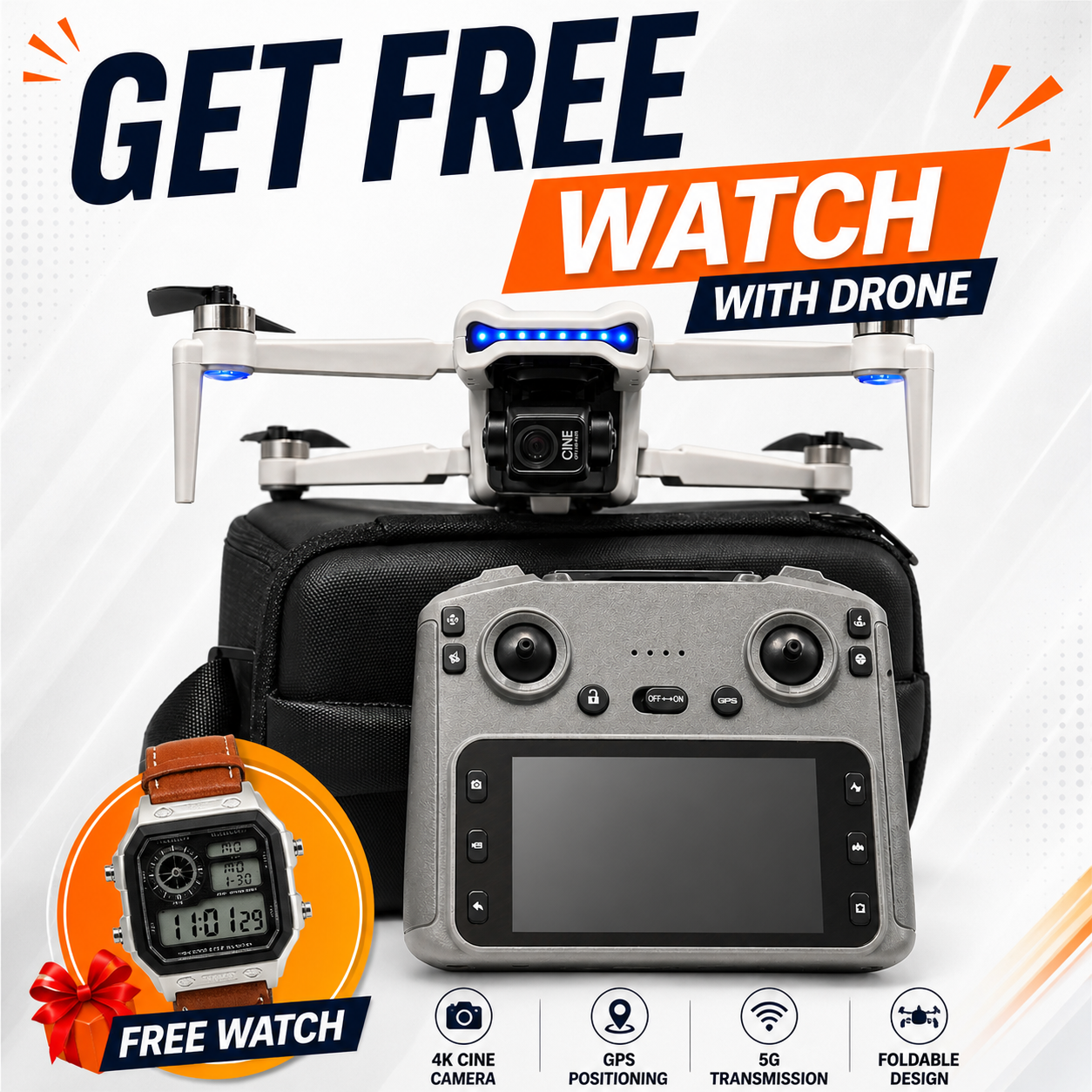 L3 Max GPS 3-Axis Gimbal with 1080p HD Camera