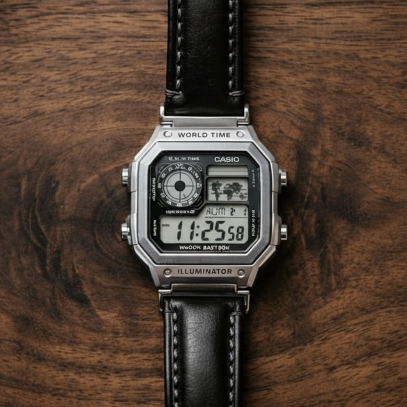 Illuminator World Time Digital Watch