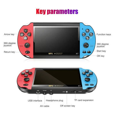 X7 MP5 Portable Handheld Game Console