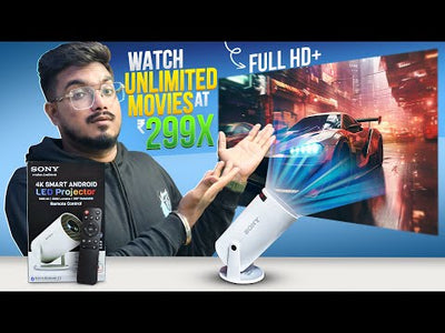 4k Smart Projector | Android 2000 Lumens | 180 Degree Rotational