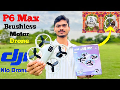 DJW P6 Max Drone – Smart RC Quadcopter with 1080P Camera, LED Lights & Optical Flow
