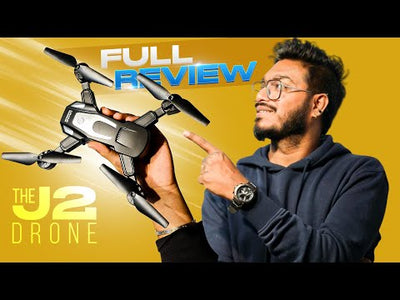 J2 Dual Foldable RC Drone with 2 Batteries | 4K Camera | Altitude Hold, Headless Mode, 360° Flips | Long Flight Time