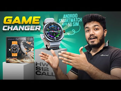 HW S12 Ultra 5G Android Smartwatch – 8GB RAM, 128GB Storage, 12MP 180° Pop-Up Camera, AI with ChatGPT Support