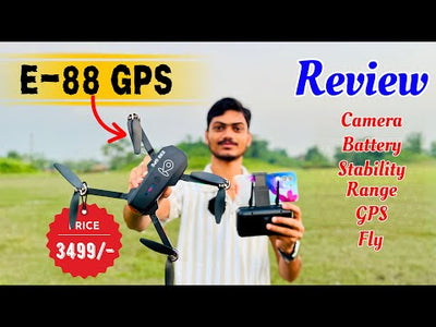 E88 Pro GPS Quadcopter Drone | 4K Camera | WiFi FPV, Headless Mode, One-Key Takeoff & Landing