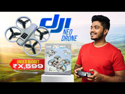 DJW P6 Max Drone – Smart RC Quadcopter with 1080P Camera, LED Lights & Optical Flow