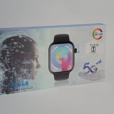 WS68 Android Smartwatch – 5G AMOLED Display, 8GB RAM, 128GB Storage