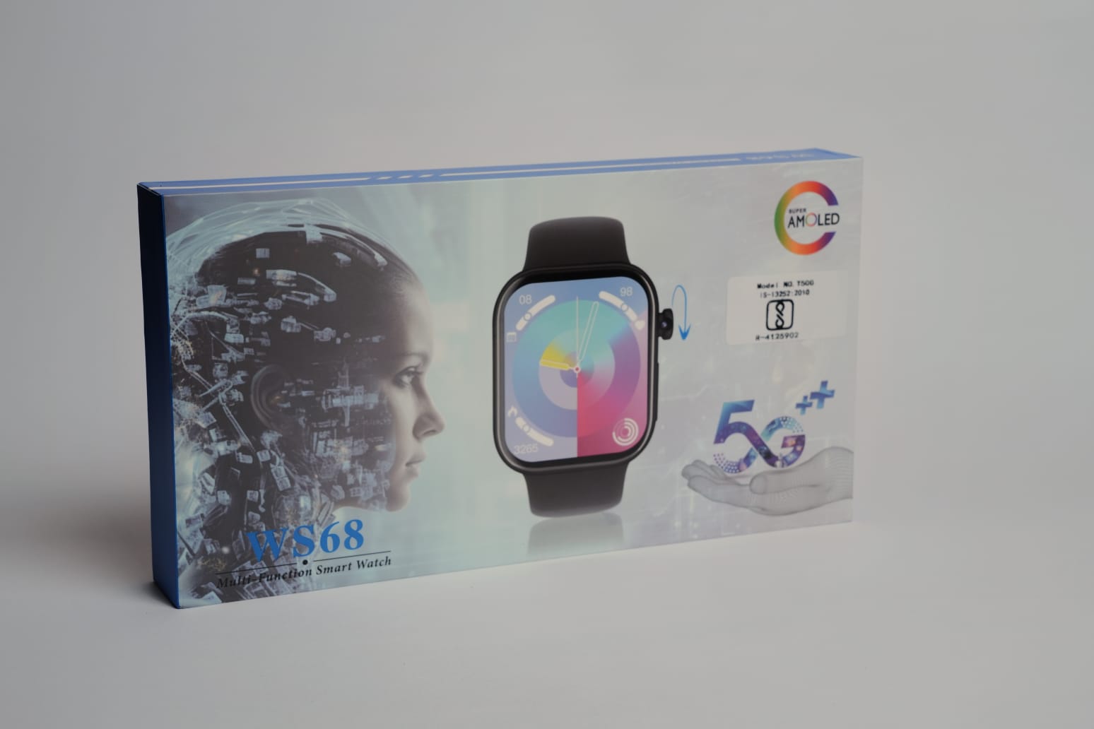 WS68 Android Smartwatch – 5G AMOLED Display, 8GB RAM, 128GB Storage