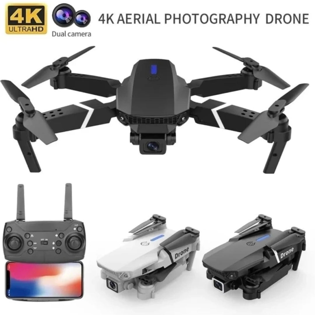E88 Pro GPS Quadcopter Drone | 4K Camera | WiFi FPV, Headless Mode, One-Key Takeoff & Landing