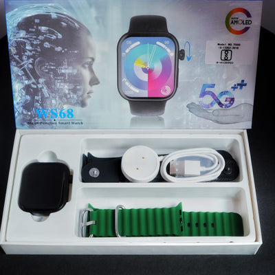 WS68 Android Smartwatch – 5G AMOLED Display, 8GB RAM, 128GB Storage