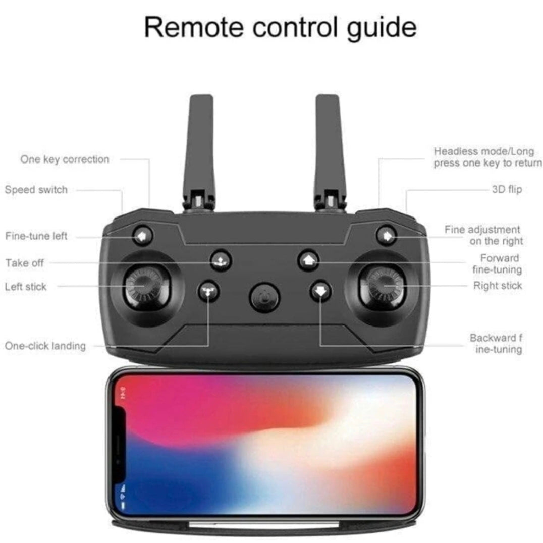 E88 Pro GPS Quadcopter Drone | 4K Camera | WiFi FPV, Headless Mode, One-Key Takeoff & Landing